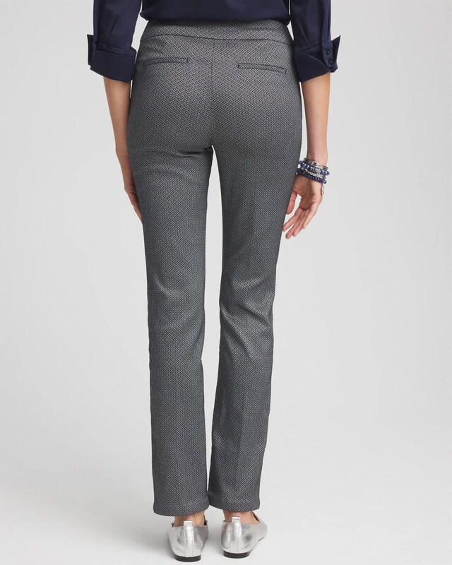 Brigitte Diamond Print Slim Pants - image 3